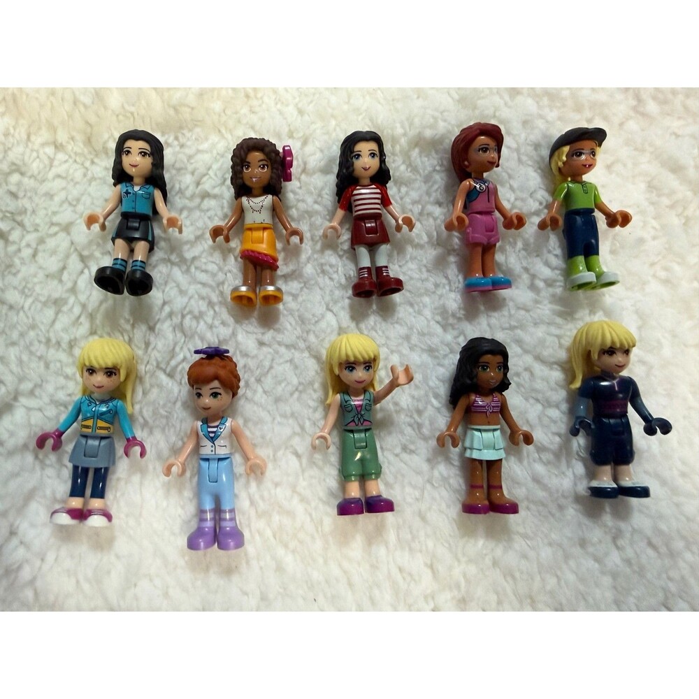 LEGO FRIENDS Mini Doll Lot of 10 Female Minifigure Characters mix/match POC